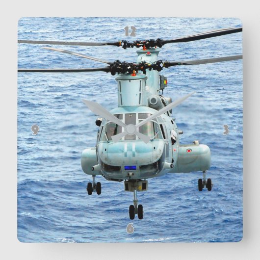 CH-46E SEA KNIGHT VIERKANTE KLOK (Voorkant)