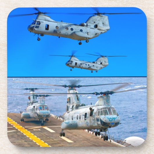 CH-46E ZEE KNIGHT BIER ONDERZETTER (Voorkant)