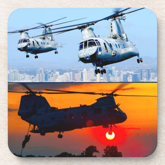 CH-46E ZEE KNIGHT BIER ONDERZETTER (Voorkant)