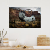 CH-46E Zee Knight Helikopter Poster (Keuken)