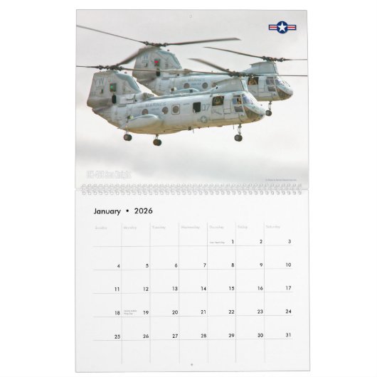 CH-46E ZEE KNIGHT KALENDER (Jan 2026)