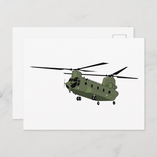 CH-47 Chinook Briefkaart (Voorkant / Achterkant)
