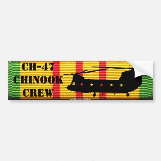 CH-47 Chinook Crew VSM Ribbon Bumpersticker (Voorkant)
