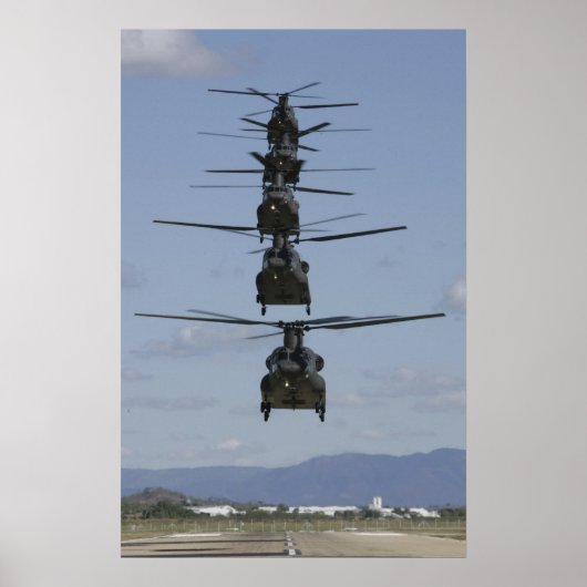 CH-47 CHINOOK HELICOPTER POSTER (Voorkant)