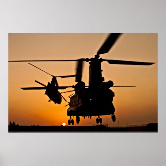 CH-47 CHINOOK HELICOPTER POSTER (Voorkant)