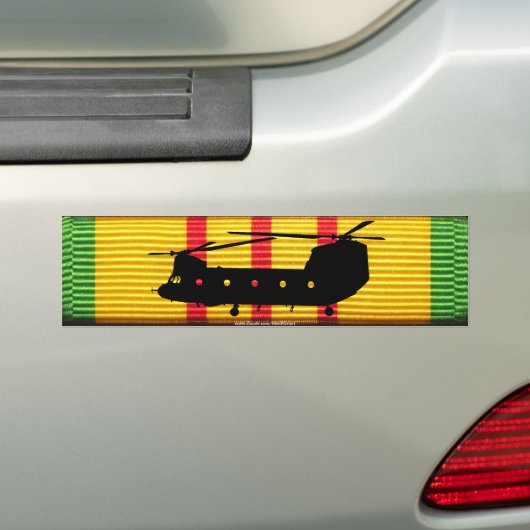 CH-47 Chinook over VSM-Bumpersticker Bumpersticker (Op auto)