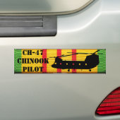 CH-47 Chinook Pilot VSM Ribbon Bumpersticker (Op auto)