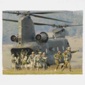 CH-47D CHINOOK FLEECE DEKEN (Voorkant (Horizontaal))