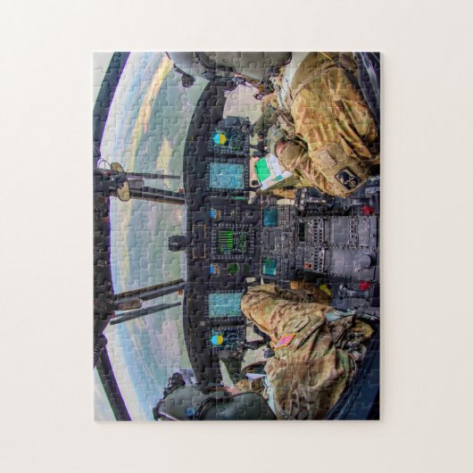 CH-47F CHINOOK COCKPIT (11x14 INCH) Legpuzzel (Verticaal)