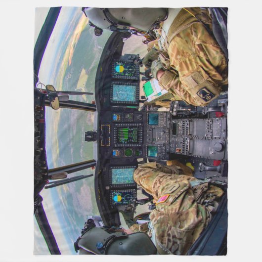 CH-47F CHINOOK COCKPIT FLEECE DEKEN (Voorkant)
