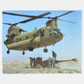 CH-47F CHINOOK FLEECE DEKEN (Voorkant (Horizontaal))
