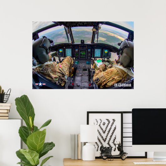 CH-47F CHINOOK POSTER (Thuiskantoor)