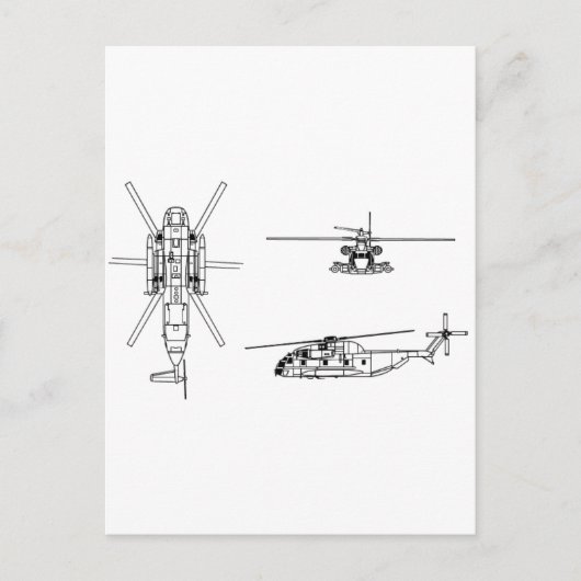 CH-53 Zee Stallion Briefkaart (Voorkant)