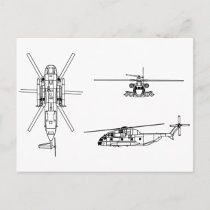 CH-53 Zee Stallion Briefkaart