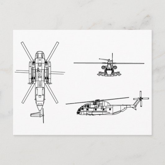 CH-53 Zee Stallion Briefkaart (Voorkant)
