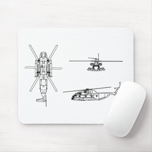 CH-53 Zee Stallion Muismat (Met muis)