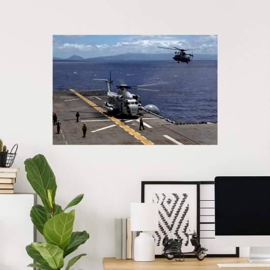CH-53D A Zee Stallion Poster (Thuiskantoor)