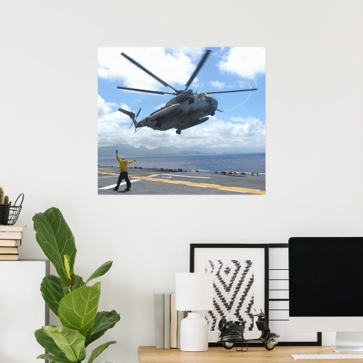 CH-53D Zee Stallion Poster (Thuiskantoor)
