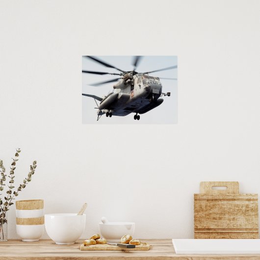 CH-53E Super Stallion Helicopter Poster (Keuken)