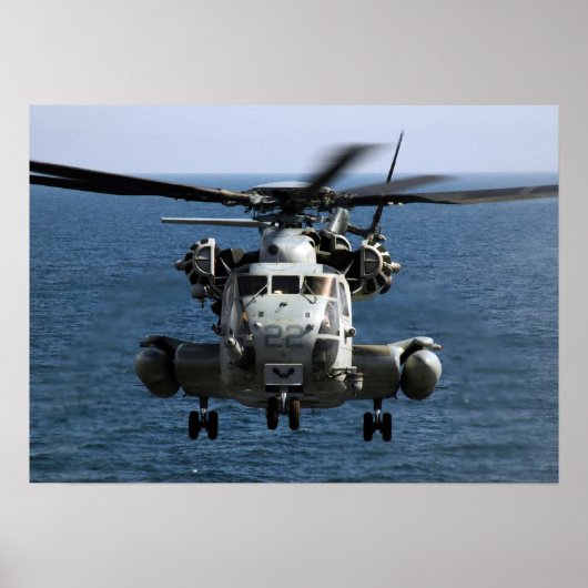 CH-53E Super Stallion Helicopter Poster (Voorkant)