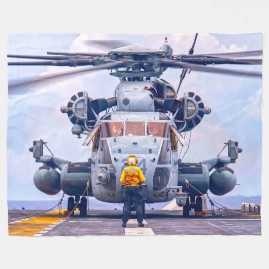 CH-53E SUPERSTALLION FLEECE DEKEN (Voorkant (Horizontaal))