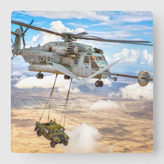 CH-53E SUPERSTALLION VIERKANTE KLOK (Voorkant)