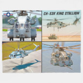 CH-53K KIJKSTALLION FLEECE DEKEN (Voorkant (Horizontaal))