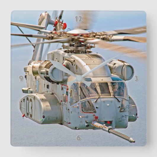 CH-53K KIJKSTALLION VIERKANTE KLOK (Voorkant)