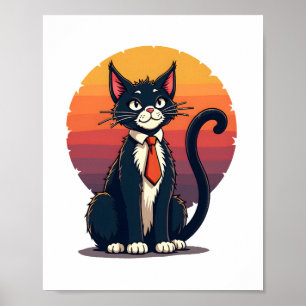 Ch Ch Ch Meow Meow Enge Halloween Kostuum Cat T-S Poster