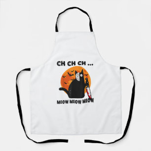 Ch Ch Ch Meow Meow Meow Funny Cat Schort