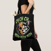 Ch Ch Ch Meow Meow Meow Meow Funny Meme Halloween  Tote Bag (Dichtbij)