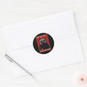 CH CH CH...Meow Meow Ronde Sticker (Envelop)
