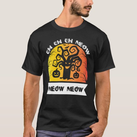 Ch Ch Meow Meow Scary Vrijdag Costume Halloween T-shirt (Voorkant)