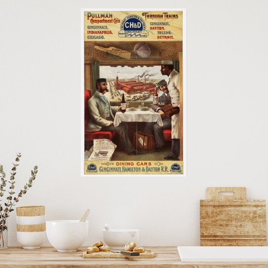 CH&D Pullman-eetauto 1894 Poster (Keuken)