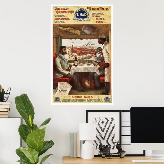 CH&D Pullman-eetauto 1894 Poster (Thuiskantoor)
