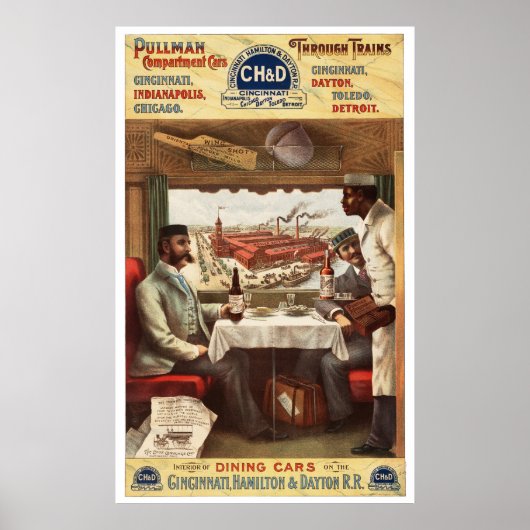 CH&D Pullman-eetauto 1894 Poster (Voorkant)