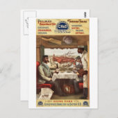 CH&D Pullman-restauratiewagen 1894 Briefkaart (Voorkant / Achterkant)