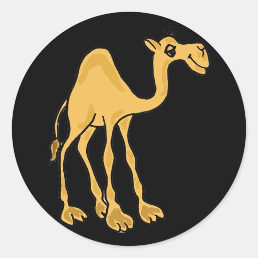 CH- Funny Cartoon Camel Stickers (Voorkant)