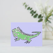 CH - Geweldige Briefkaart van Iguana (Staand voorkant)