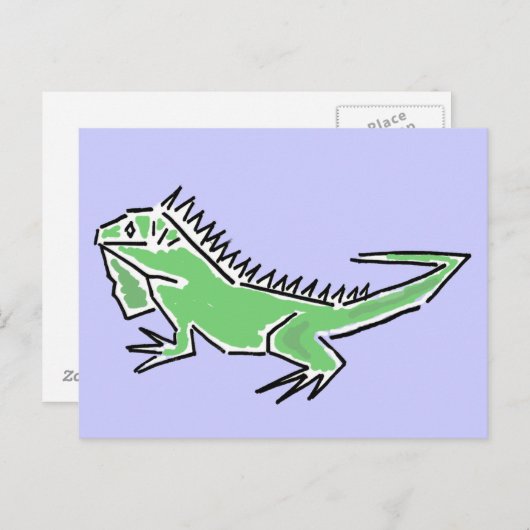 CH - Geweldige Briefkaart van Iguana (Voorkant / Achterkant)