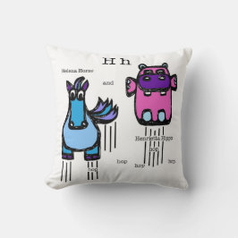 "ch" (kippenkat / paardennijlpaard) kussen