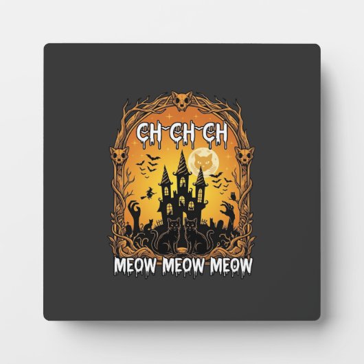 Ch Meow Halloween Geheime Kasteel_1 Fotoplaat (Voorkant)