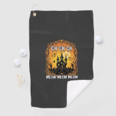 Ch Meow Halloween Geheime Kasteel_1 Golfhanddoek (Insitu)