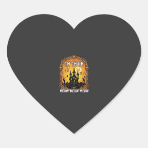 Ch Meow Halloween Geheime Kasteel_1 Hart Sticker