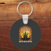 Ch Meow Halloween Geheime Kasteel_1 Sleutelhanger (Voorkant)