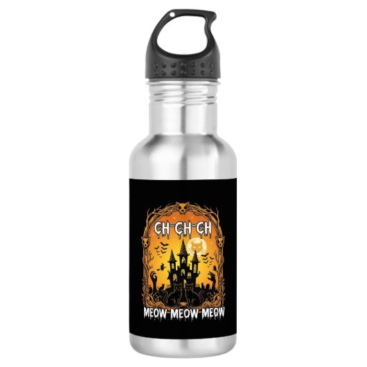 Ch Meow Halloween Geheime Kasteel_1 Waterfles (Voorkant)