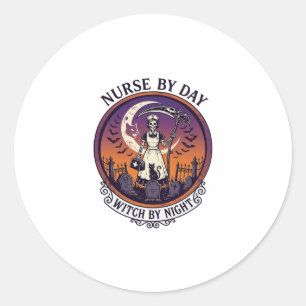 Ch Meow Halloween Geheime Kasteel (3)_1 Ronde Sticker