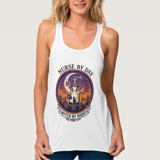 Ch Meow Halloween Geheime Kasteel (3)_1 Tanktop (Voorkant)