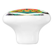 CH Zinnia Black Keramische Knop (Zijkant)