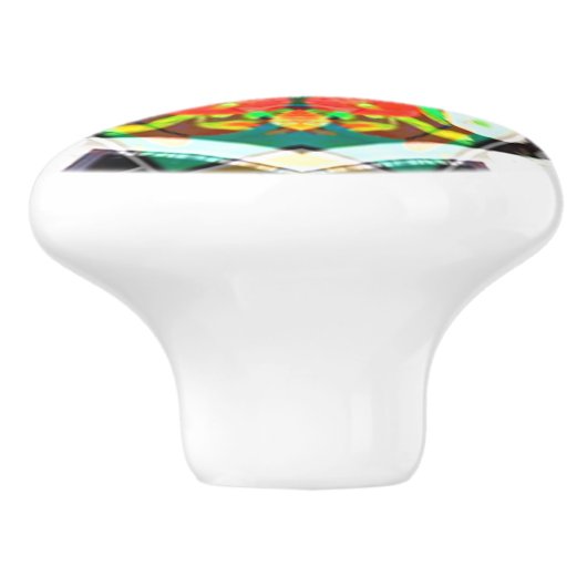 CH Zinnia Black Keramische Knop (Zijkant)